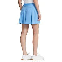 Women's Solid Pleated 17 Inch Aim Skort