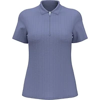 Women's Pro Spin 1/4 Zip Heather Short Sleeve Polo