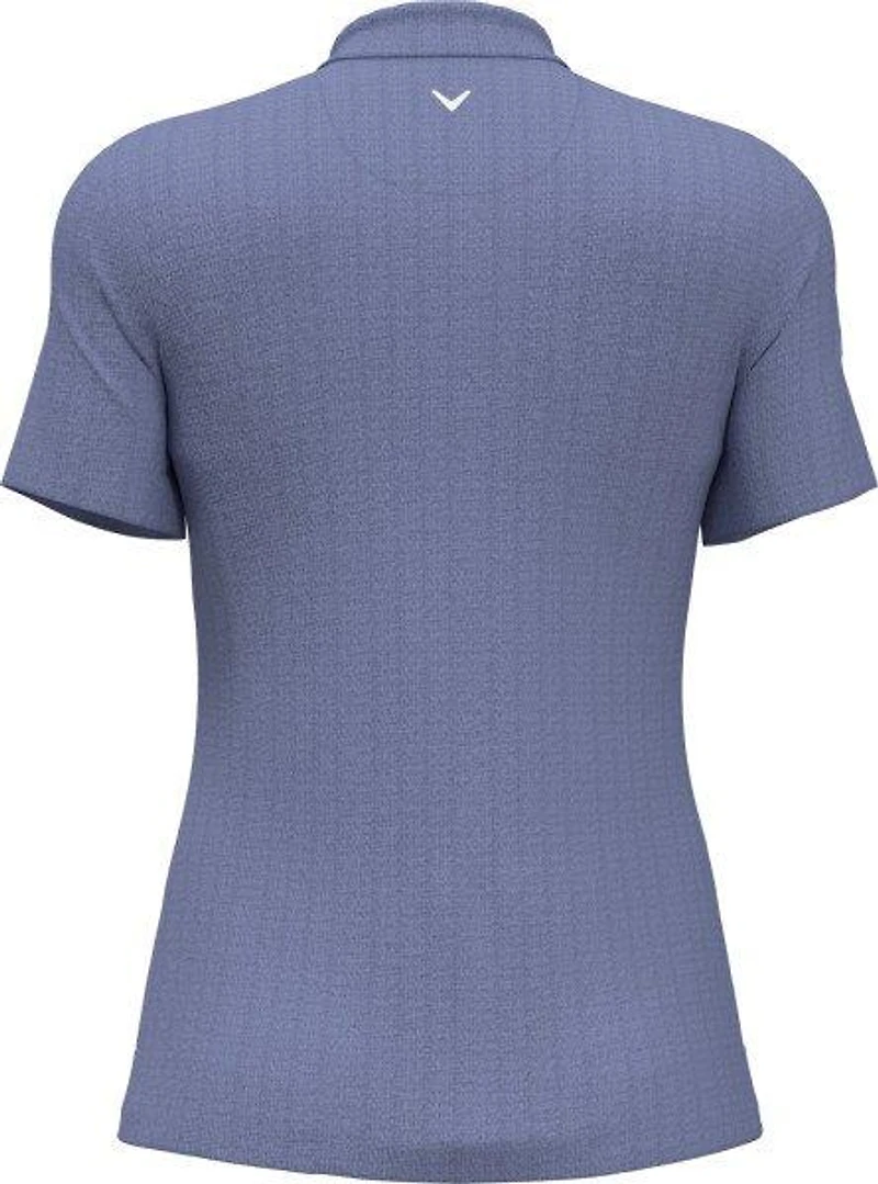 Women's Pro Spin 1/4 Zip Heather Short Sleeve Polo