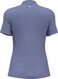 Women's Pro Spin 1/4 Zip Heather Short Sleeve Polo