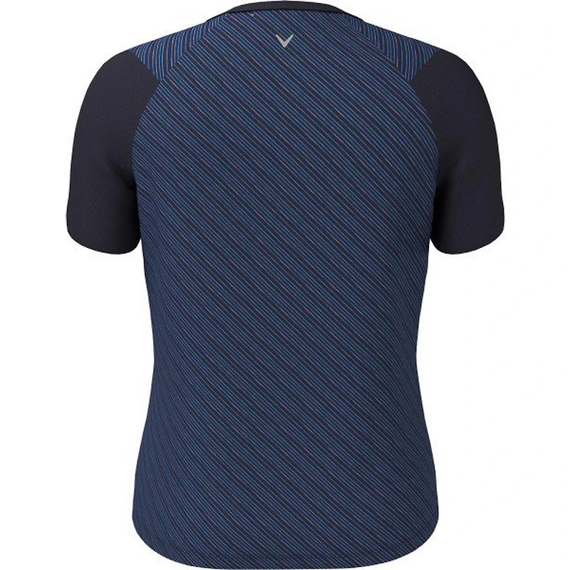 Women's Reflection Stripe Mesh Short Sleeve Top