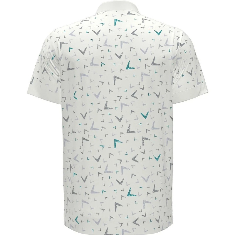Men's All Over Chev Geo Short Sleeve Polo