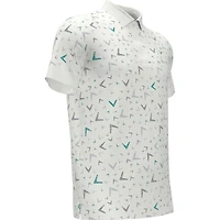 Men's All Over Chev Geo Short Sleeve Polo