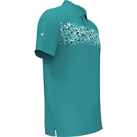 Men's Cut And Paste Print Short Sleeve Polo