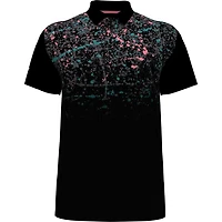 Men's Splatter Paint Ombre Short Sleeve Polo