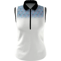 Women's Geo Print Sleeveless Polo