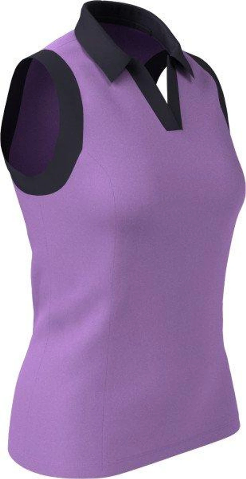 Women's Colourblock Sleeveless Polo