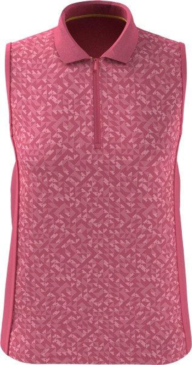 Women's Printed Sleeveless Polo