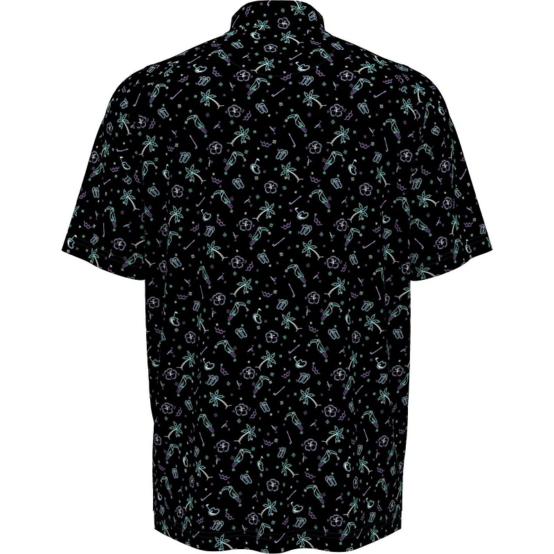 Men's All Over Golf Conversational Short Sleeve Polo