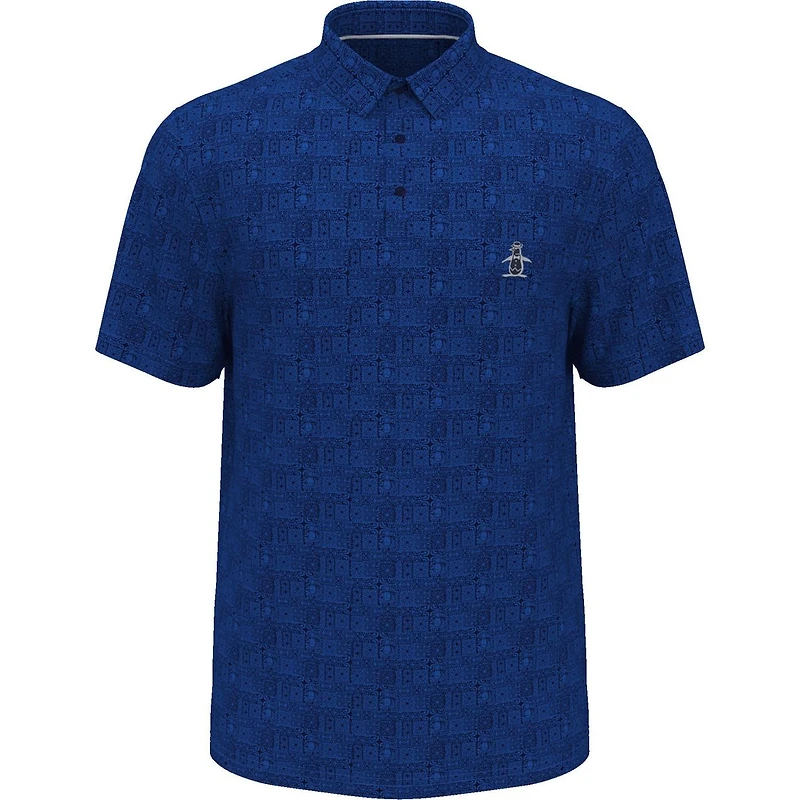 Men's Chi Chi All Over Tribal Short Sleeve Polo
