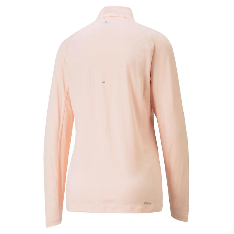 Women's YouV Solid 1/4 Zip Long Sleeve Top