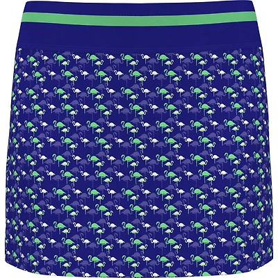 Women's Flamingo Print Skort