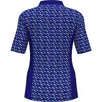 Women's Flamingo Print Mock Neck Short Sleeve Top