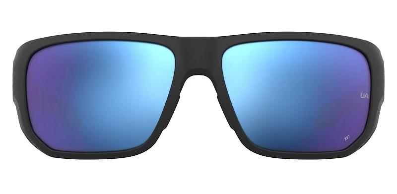 Attack 2 Matte Black-USA/ML Blue Mirror ANSI Sunglasses