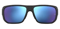 Attack 2 Matte Black-USA/ML Blue Mirror ANSI Sunglasses