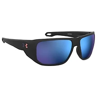 Attack 2 Matte Black-USA/ML Blue Mirror ANSI Sunglasses