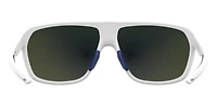 Dominate Matte White/Blue ML Mirror Sunglasses