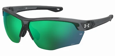 Yard Dual Mt Transparent Pitch Grey/Emerald ML Mirror Sunglasses