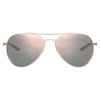Unisex Instinct Shiny Rose Gold/Rose Gold Mirror Sunglasses