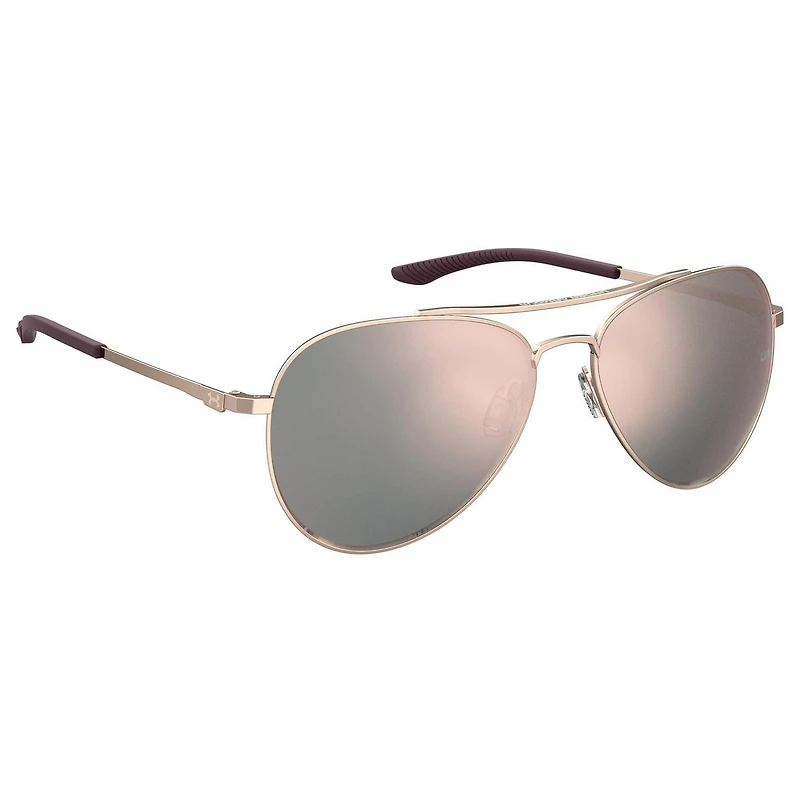 Unisex Instinct Shiny Rose Gold/Rose Gold Mirror Sunglasses