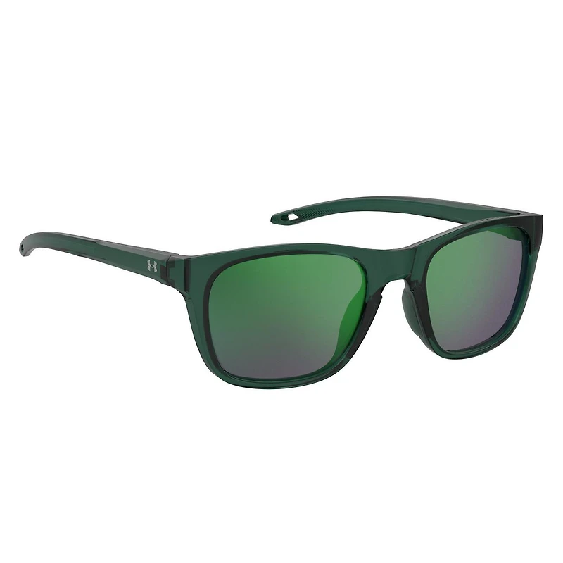 Unisex Raid Transparent Green/Grey/Green Mirror Sunglasses