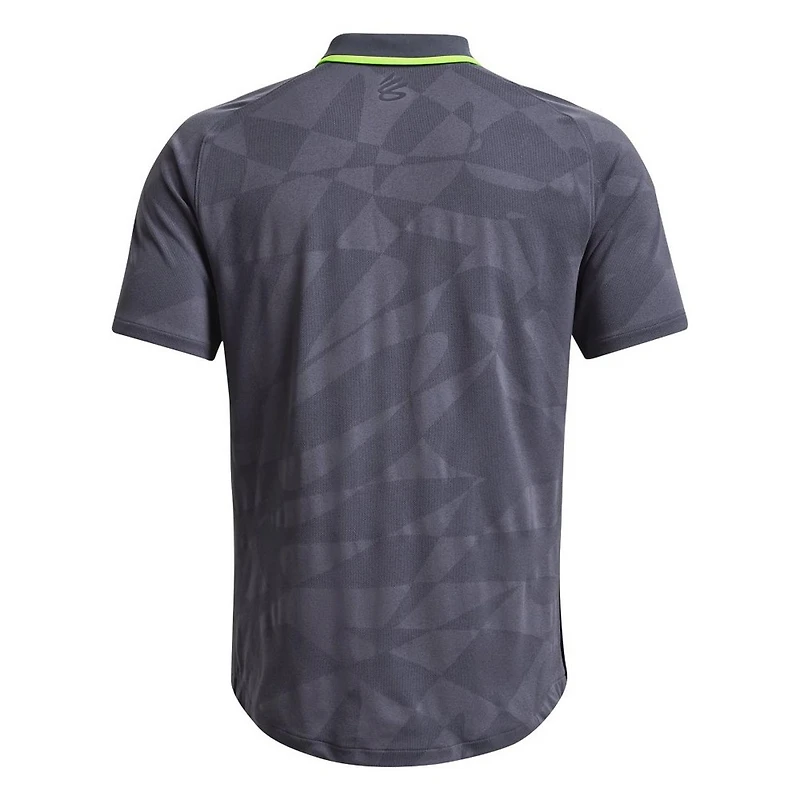 Men's Curry Souvenir Jacquard Short Sleeve Polo