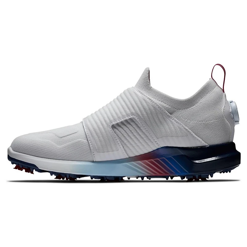 Men's HyperFlex BOA Spiked Golf Shoe - White/Blue/Purple