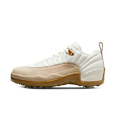 Air Jordan XII G Spiked Golf Shoe - White/Beige