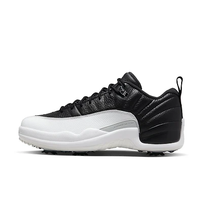 Air Jordan XII Low Spiked Golf Shoe - White/Black