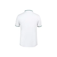 Men's Solid Striped Collar Short Sleeve Polo