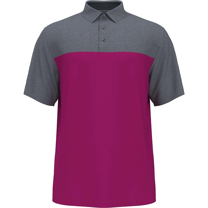 Men's Airflux Colour Block Short Sleeve Polo