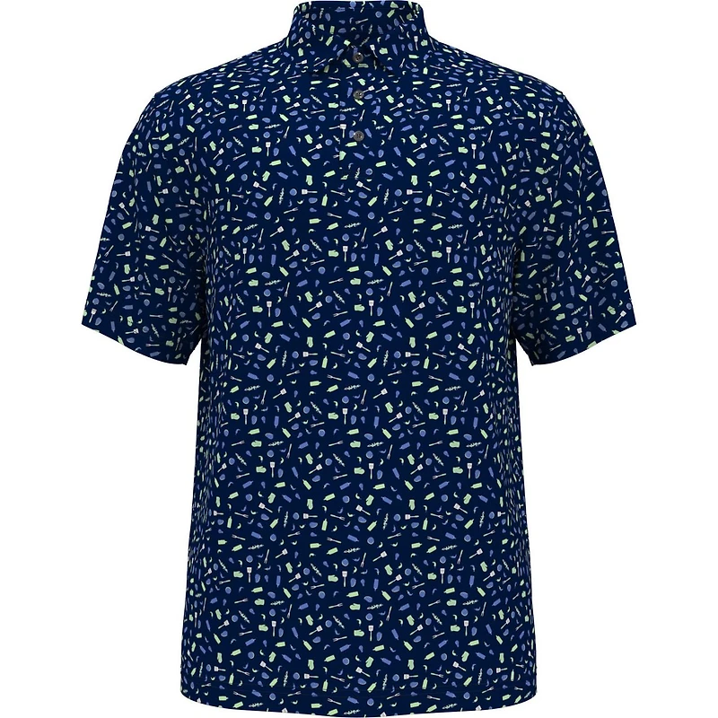 Men's Airflux BBQ Conversational Short Sleeve Polo