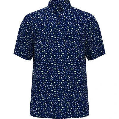 Men's Airflux BBQ Conversational Short Sleeve Polo