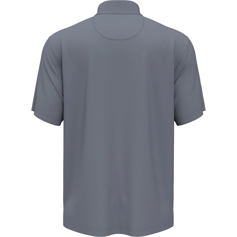 Men's Blocked Print Short Sleeve Polo