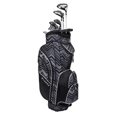 Women's Erinn 11-Piece Cart Bag Package Set with Graphite Shafts- Chevron