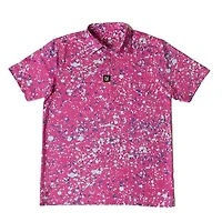 Men's Paint Splatter Short Sleeve Polo