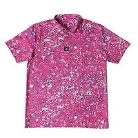 Men's Paint Splatter Short Sleeve Polo