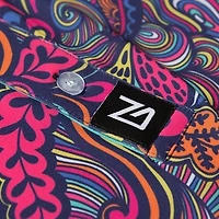 Men's Abstract Floral Short Sleeve Polo