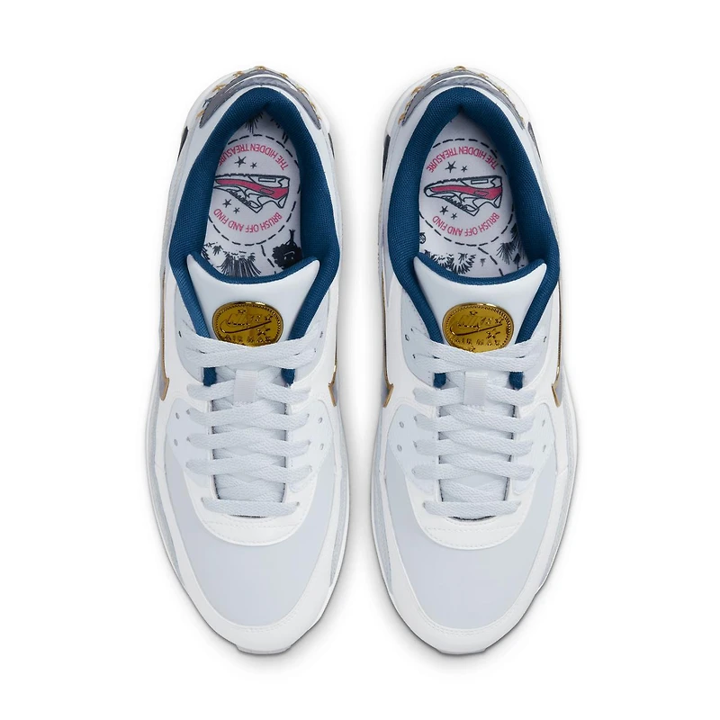 Air Max 90 G NRG Spikeless Golf Shoe-Gold/Navy/White