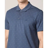 Men's Smooth Cotton Mini Dash Short Sleeve Polo