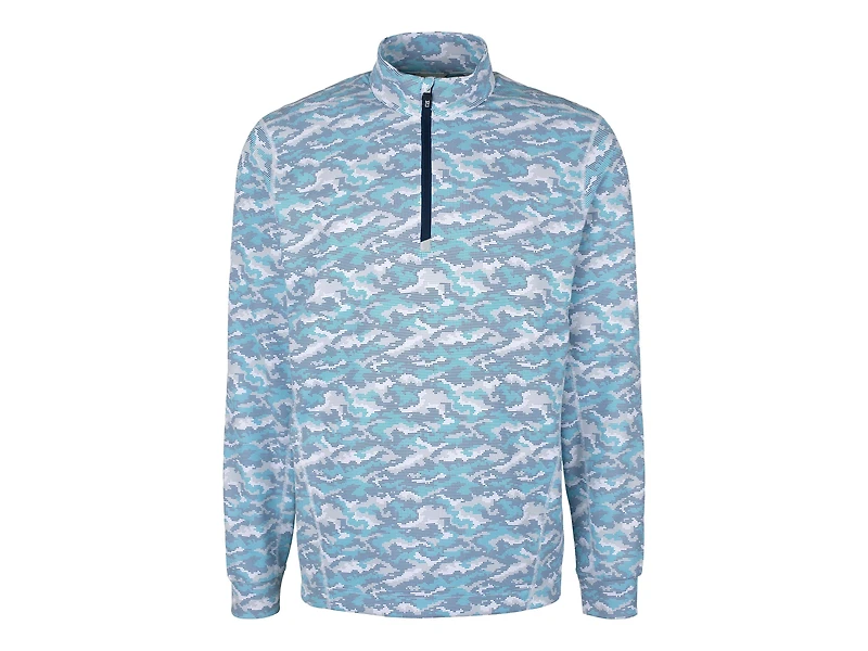 Men's Traverse Camo Print Stretch 1/4 Zip Pullover