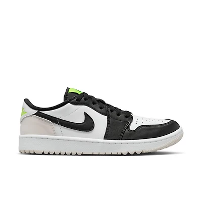 Air Jordan 1 Low G Spikeless Golf Shoe-White/Black/Green