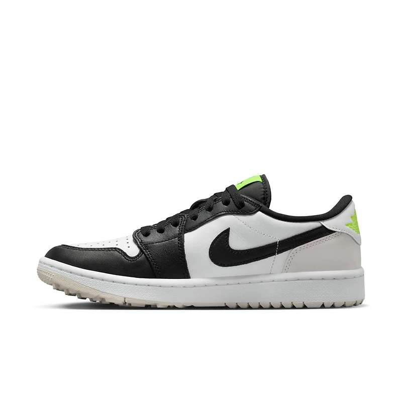 Air Jordan 1 Low G Spikeless Golf Shoe-White/Black/Green
