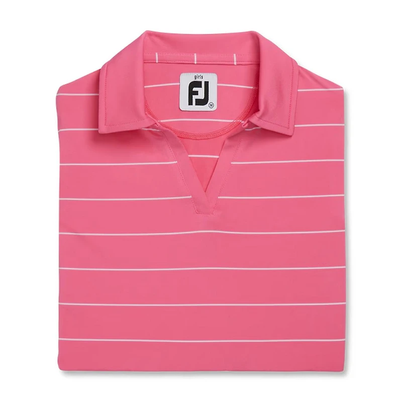 Girls' Striped Sleeveless Polo