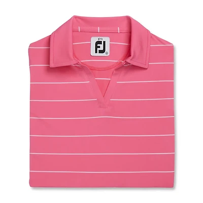 Girls' Striped Sleeveless Polo