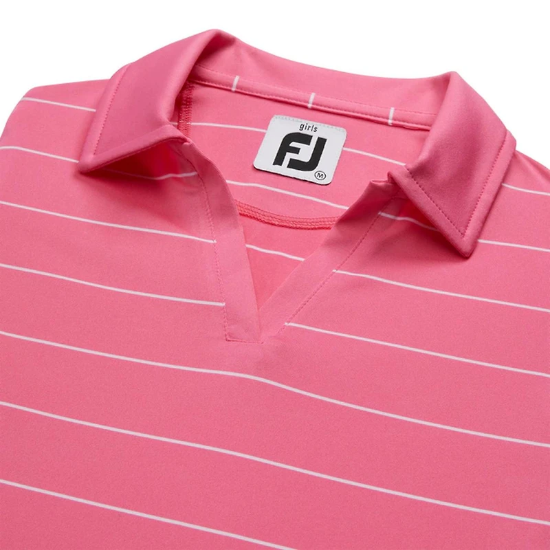 Girls' Striped Sleeveless Polo