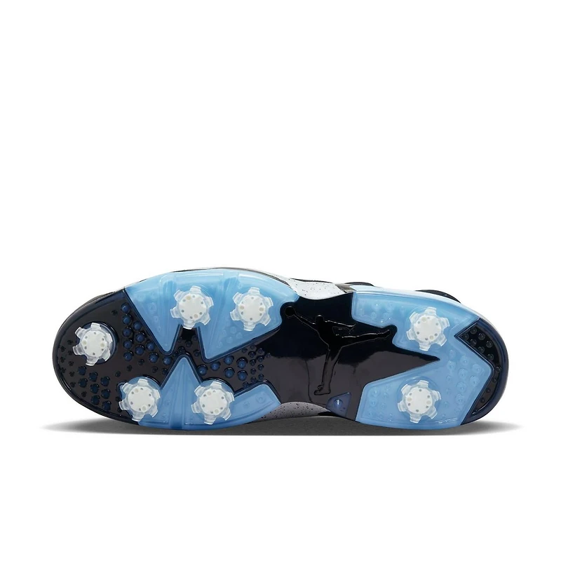 Jordan Retro 6 G NRG Spiked Golf Shoe-Black/Grey/Blue