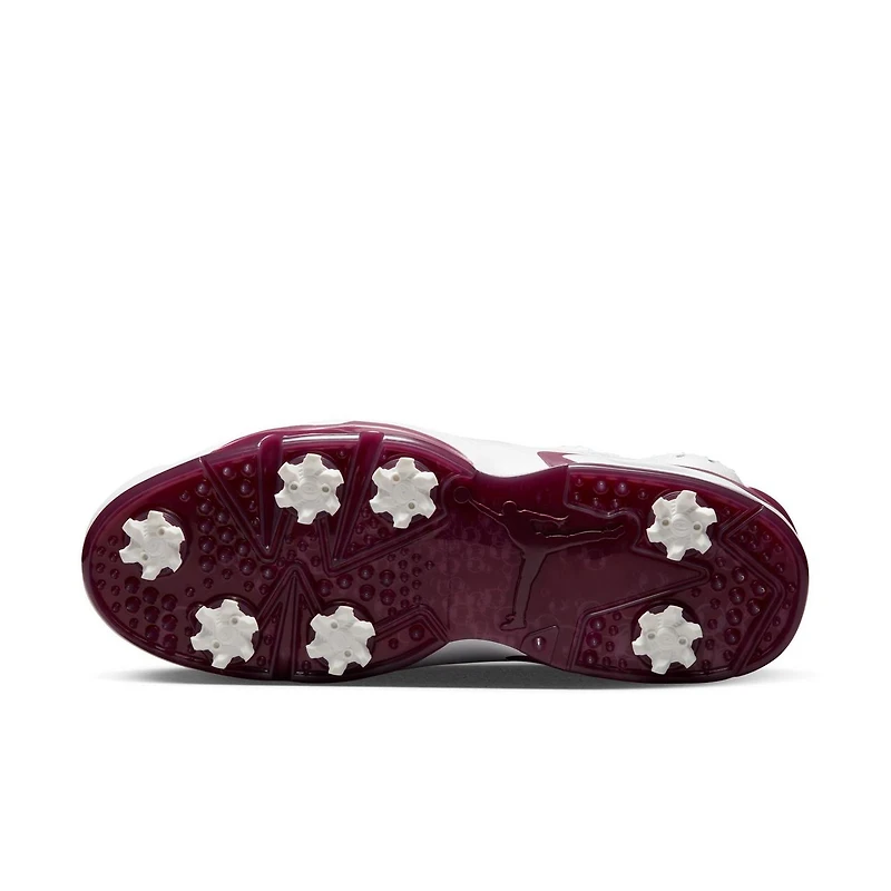 Jordan Retro 6 G NRG Spiked Golf Shoe-White/Dark Red