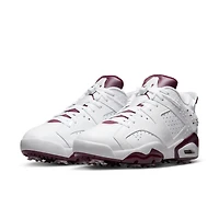 Jordan Retro 6 G NRG Spiked Golf Shoe-White/Dark Red