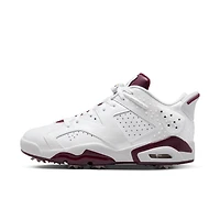 Jordan Retro 6 G NRG Spiked Golf Shoe-White/Dark Red